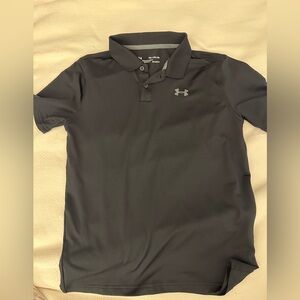 Under Armour Boy’s Black Polo Shirt Size XL